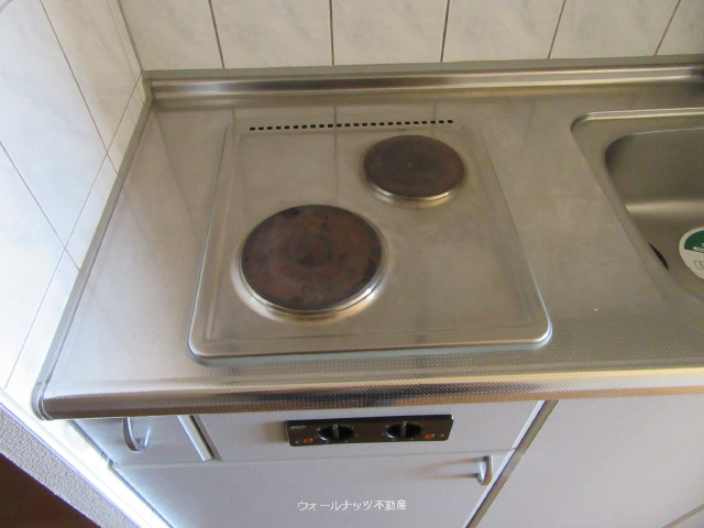 電気コンロ2口付き